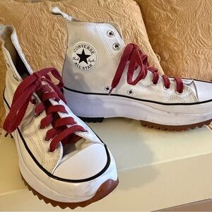 Converse All Star High-Top Sneakers with Red Laces